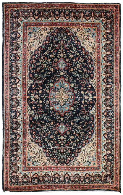 Vintage Tabriz Handwoven Traditional Rug