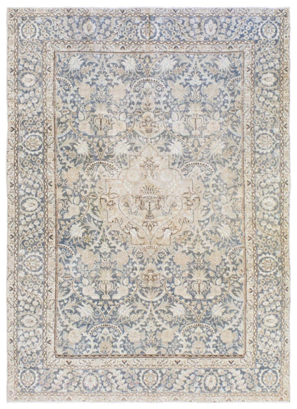 Vintage Tabriz Handwoven Traditional Rug