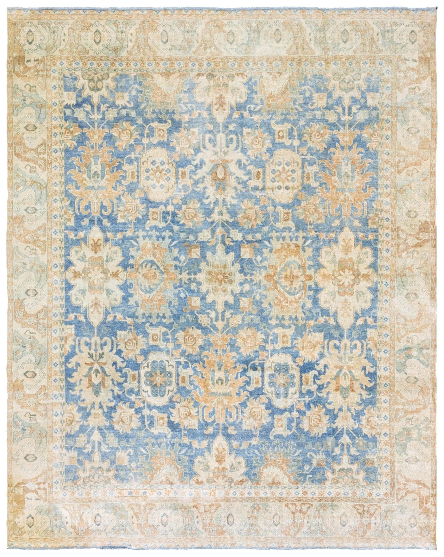Vintage Tabriz Handwoven Traditional Rug