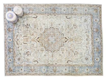 Vintage Tabriz Handwoven Traditional Rug, J79395