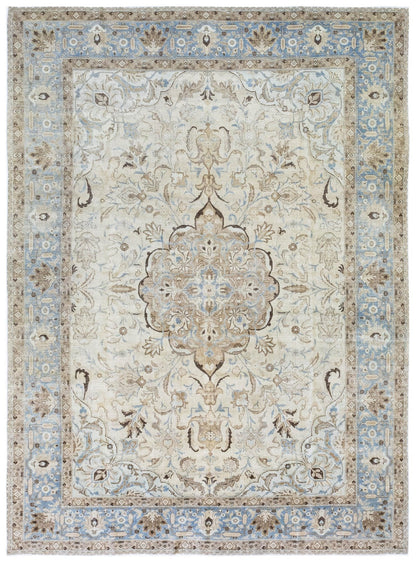 Vintage Tabriz Handwoven Traditional Rug