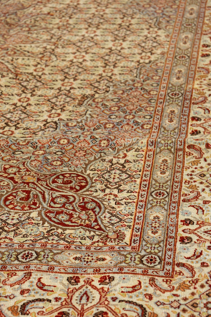 Vintage Tabriz Handwoven Traditional Rug, J79411