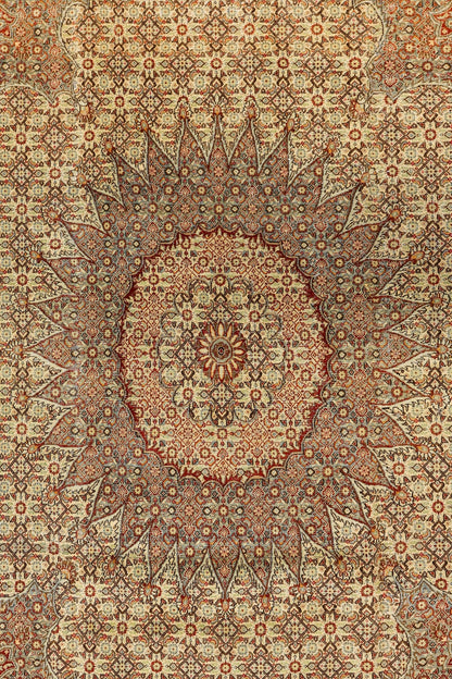 Vintage Tabriz Handwoven Traditional Rug, J79411