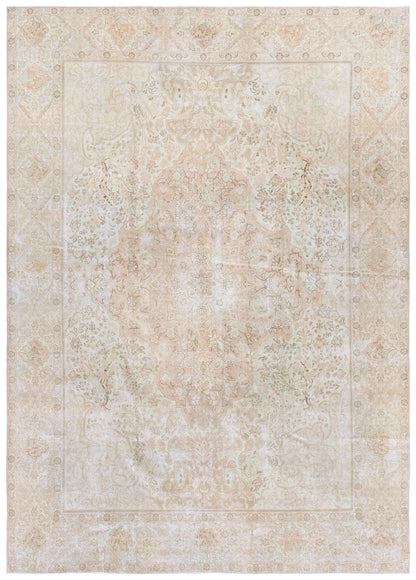 Vintage Tabriz Handwoven Traditional Rug