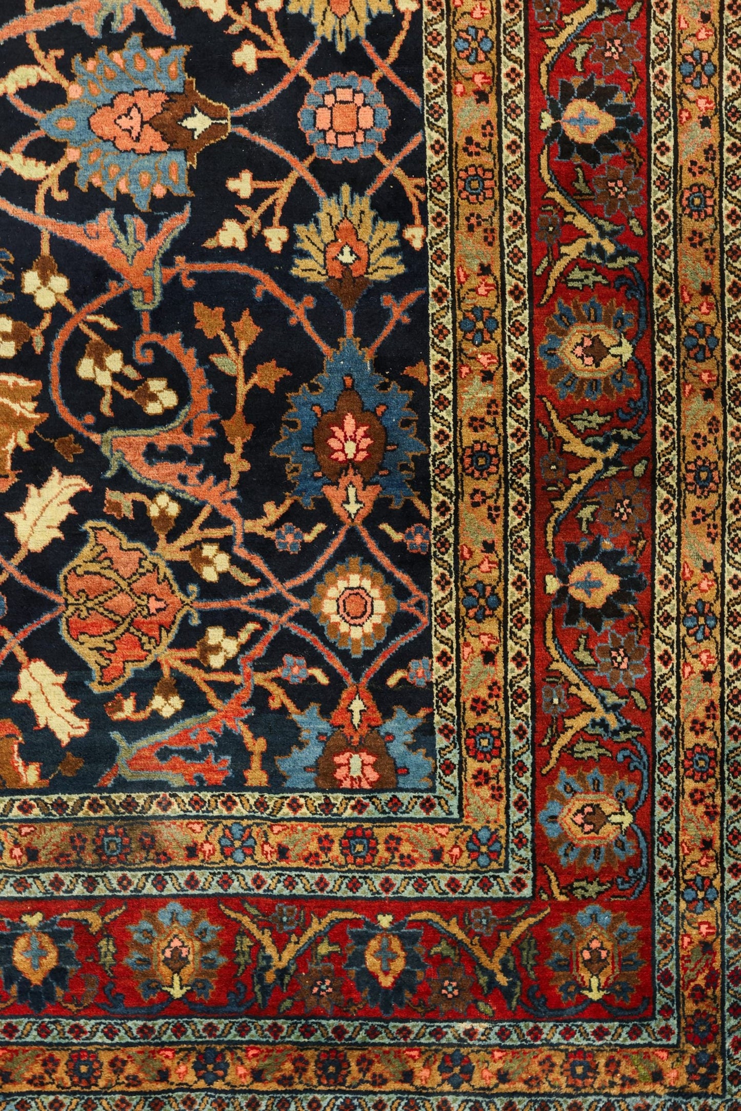 Antique Tabriz Handwoven Traditional Rug, J80695