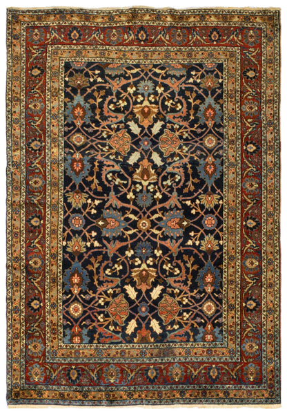 Antique Tabriz Handwoven Traditional Rug