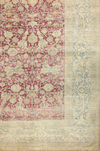 Vintage Tabriz Handwoven Traditional Rug, J87217
