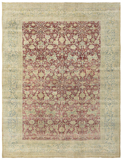 Vintage Tabriz Handwoven Traditional Rug