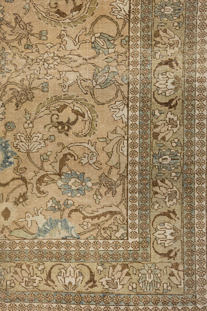 Vintage Tabriz Handwoven Traditional Rug, J87225