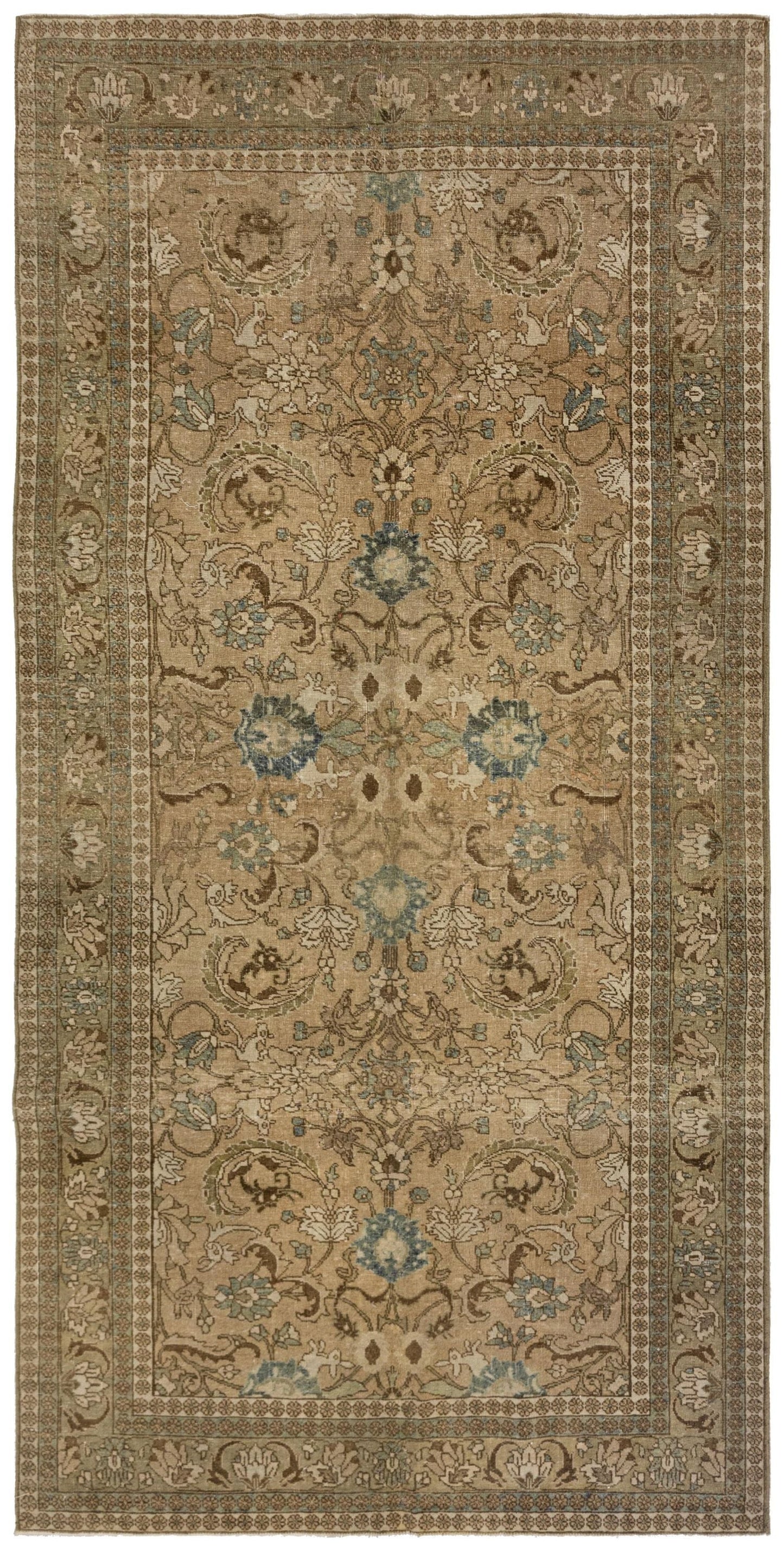Vintage Tabriz Handwoven Traditional Rug