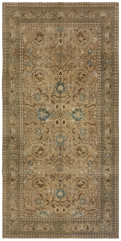 Vintage Tabriz Handwoven Traditional Rug