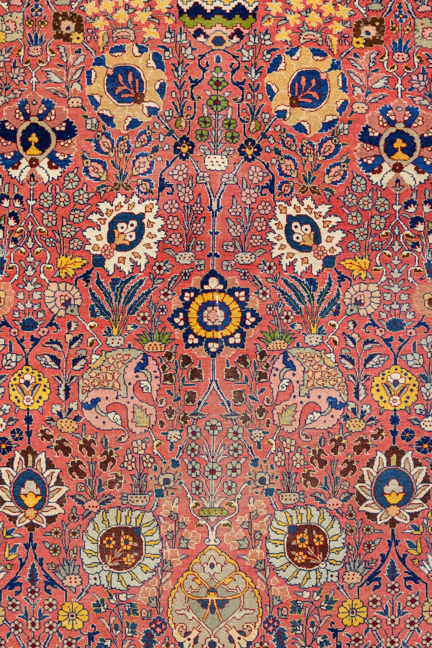 Antique Tabriz Handwoven Traditional Rug, J87294