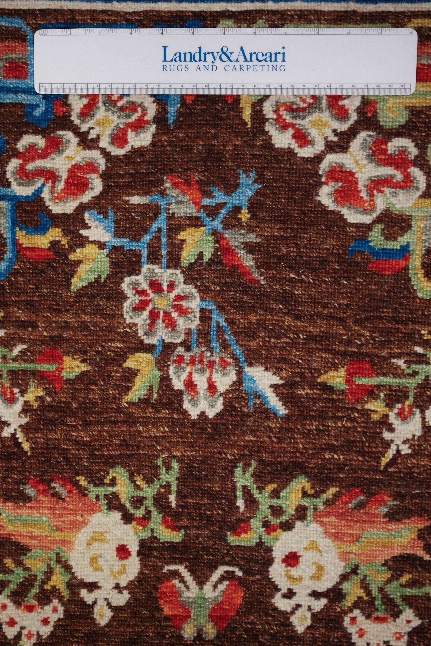 Tibetan Lotus Handwoven Traditional Rug | Landry & Arcari