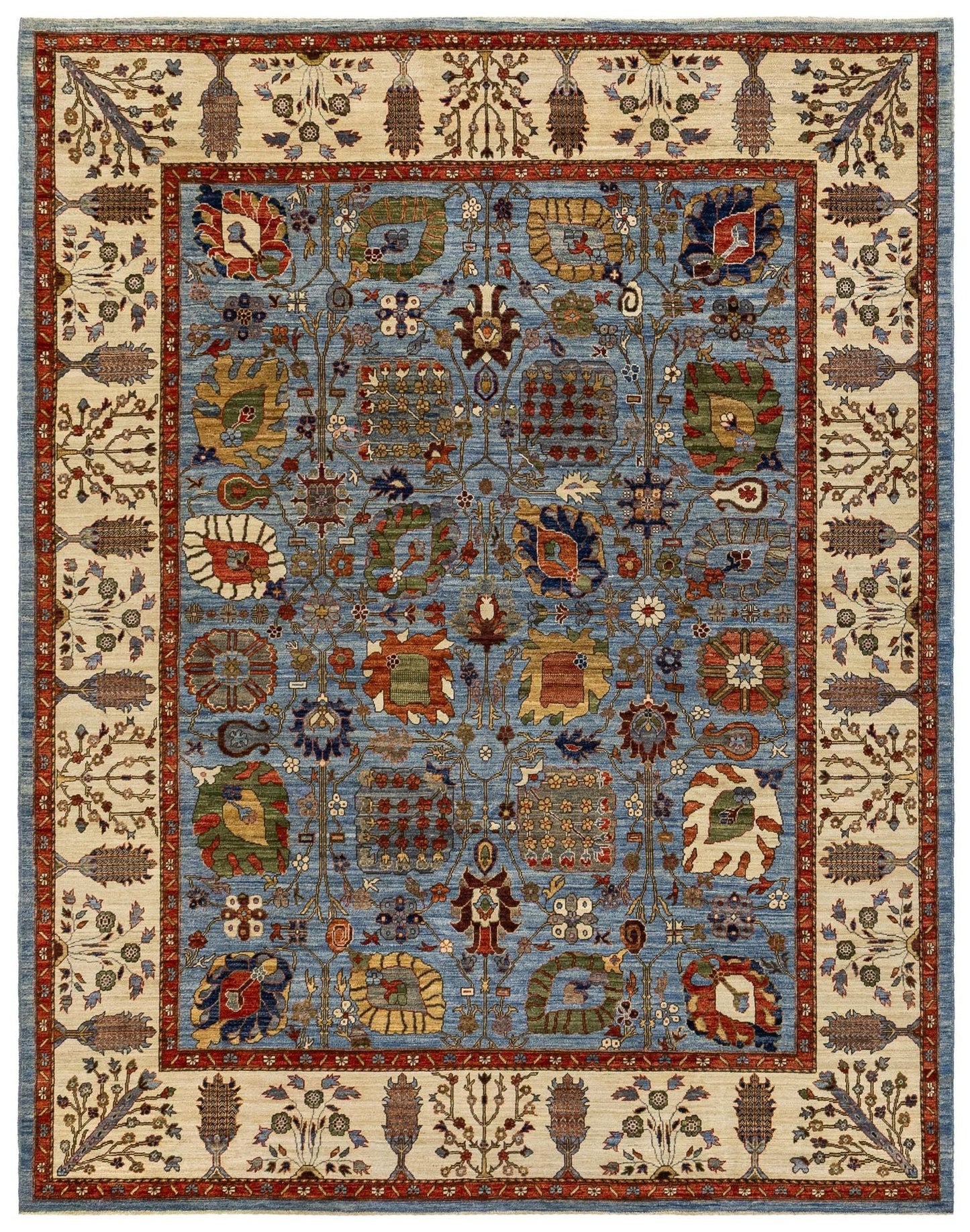 Vase Tabriz Handwoven Traditional Rug