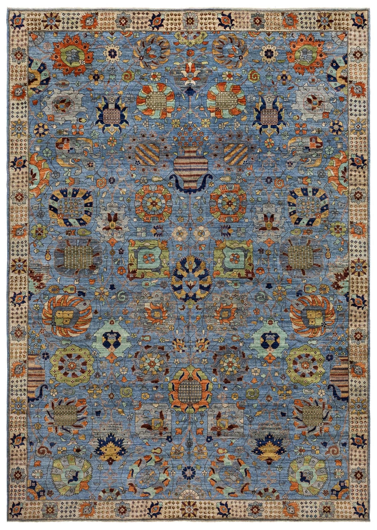 Vase Tabriz Handwoven Traditional Rug