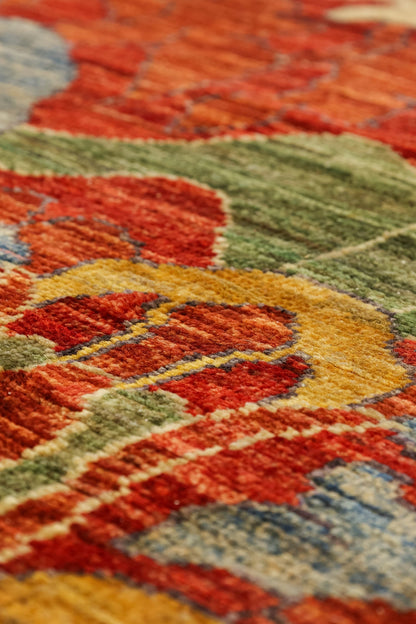 William Morris Handwoven Traditional Rug, J81041