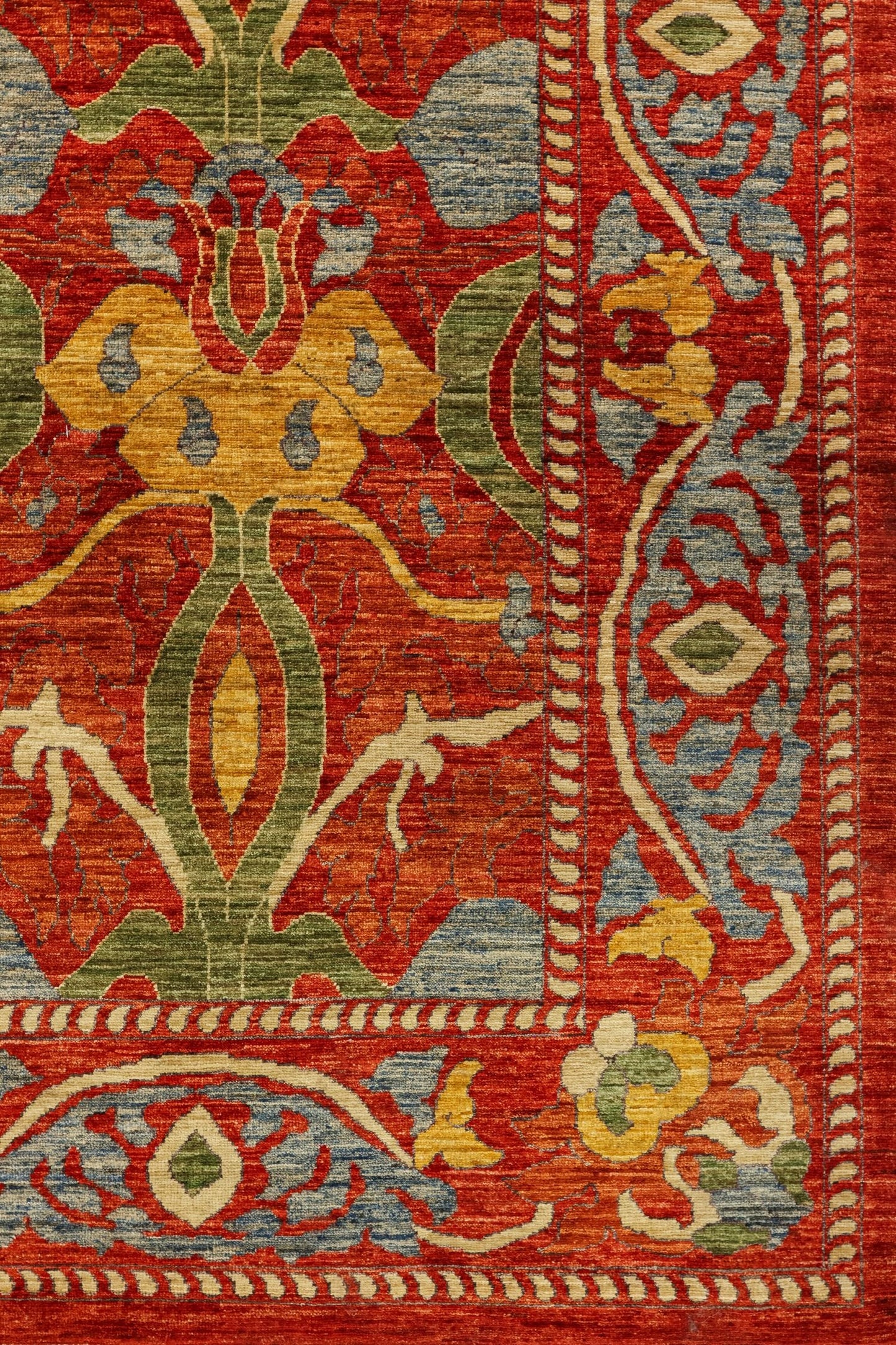 William Morris Handwoven Traditional Rug, J81041