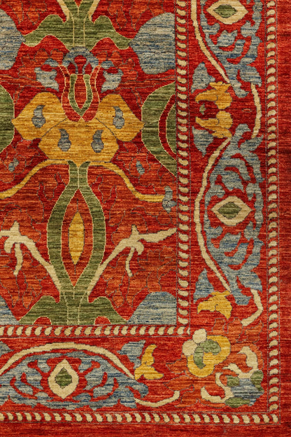 William Morris Handwoven Traditional Rug, J81041
