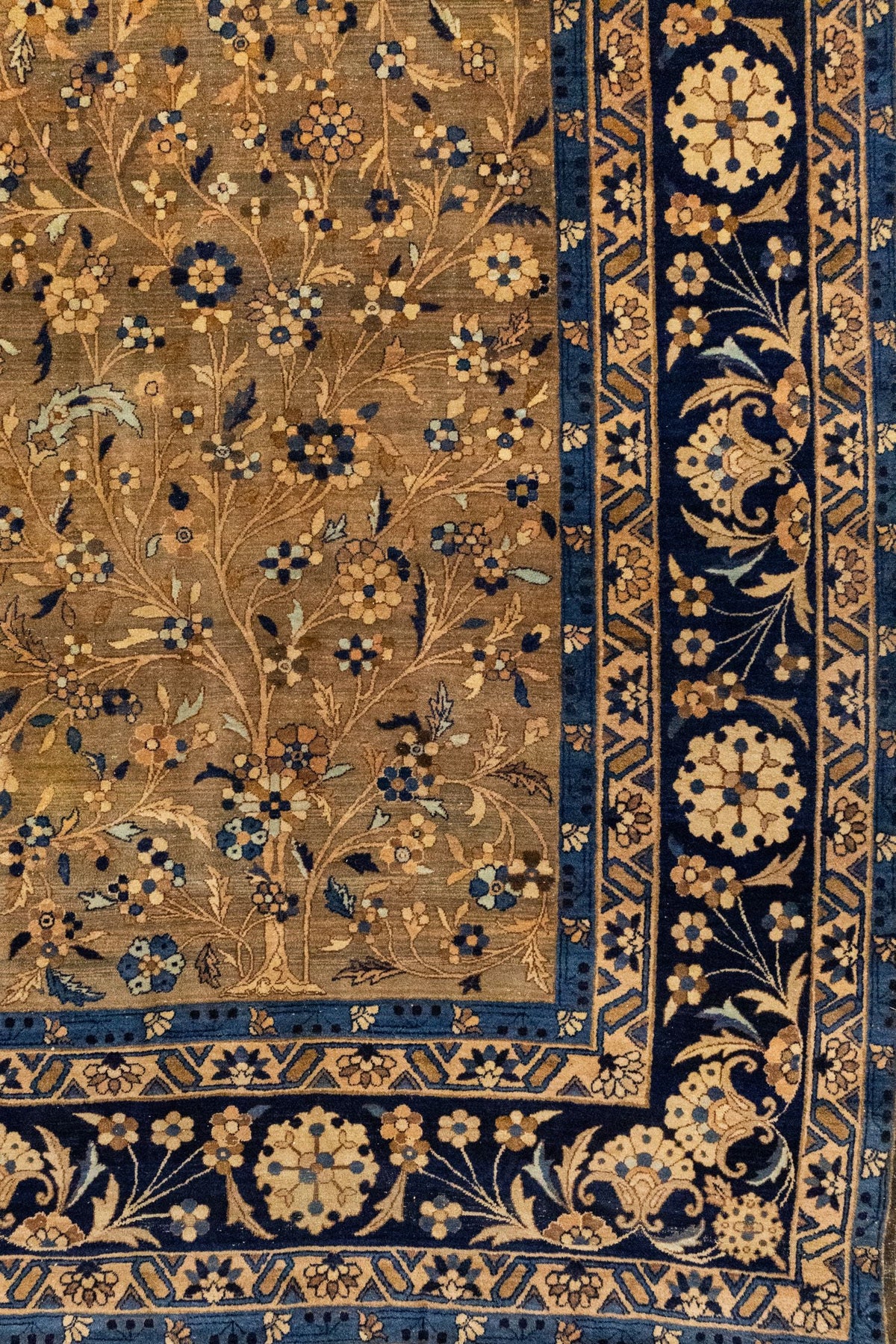 Antique Yezd Handwoven Traditional Rug, J86126
