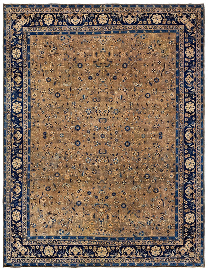 Antique Yezd Handwoven Traditional Rug