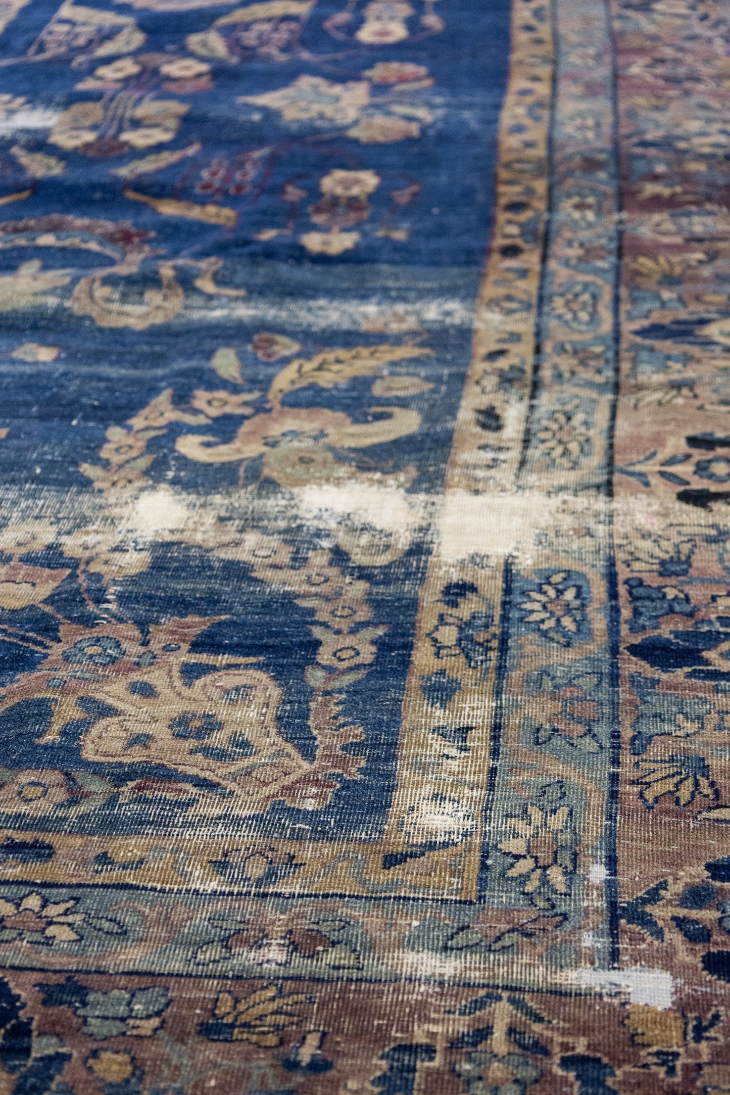 Vintage Yezd Handwoven Traditional Rug, J88240