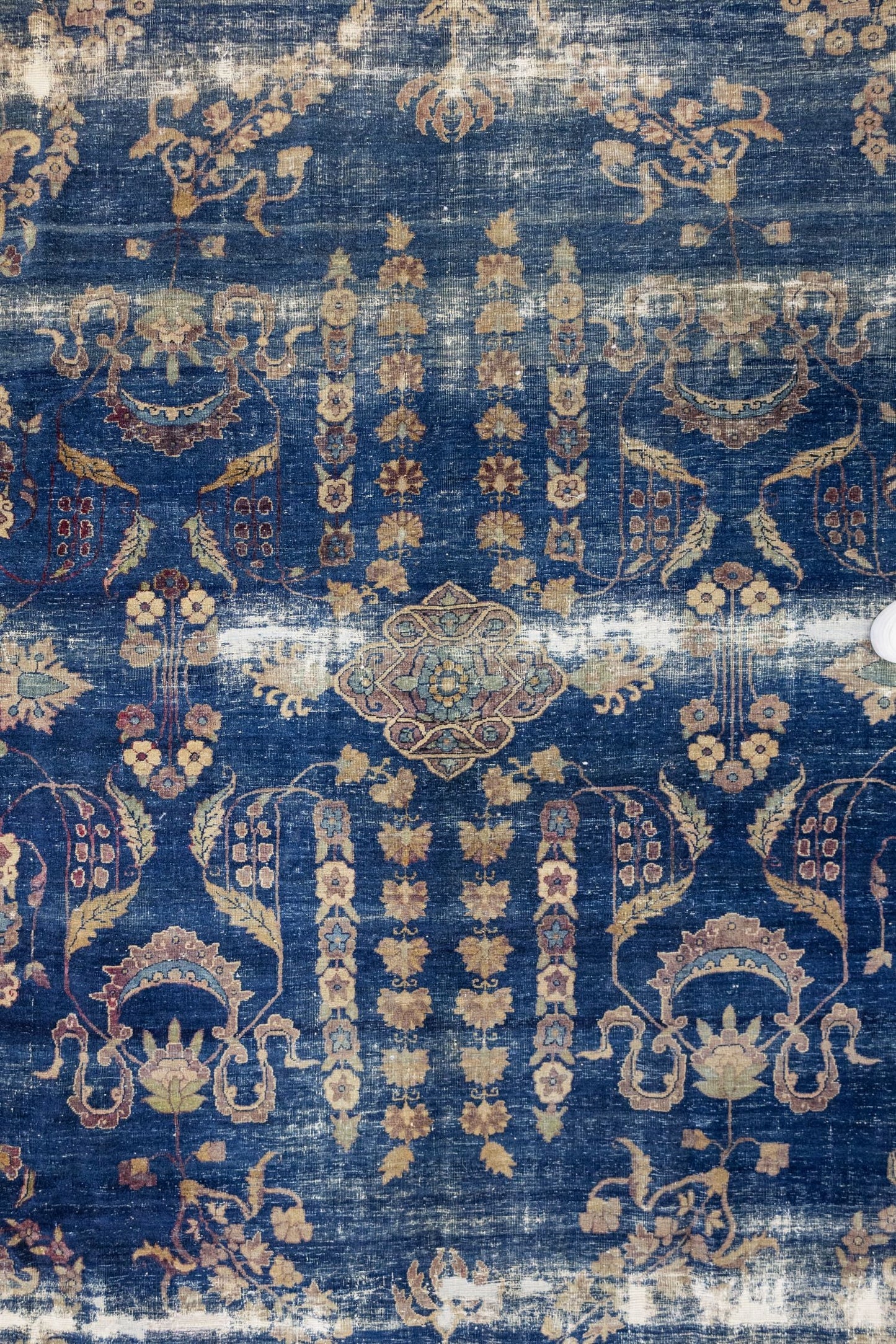 Vintage Yezd Handwoven Traditional Rug, J88240