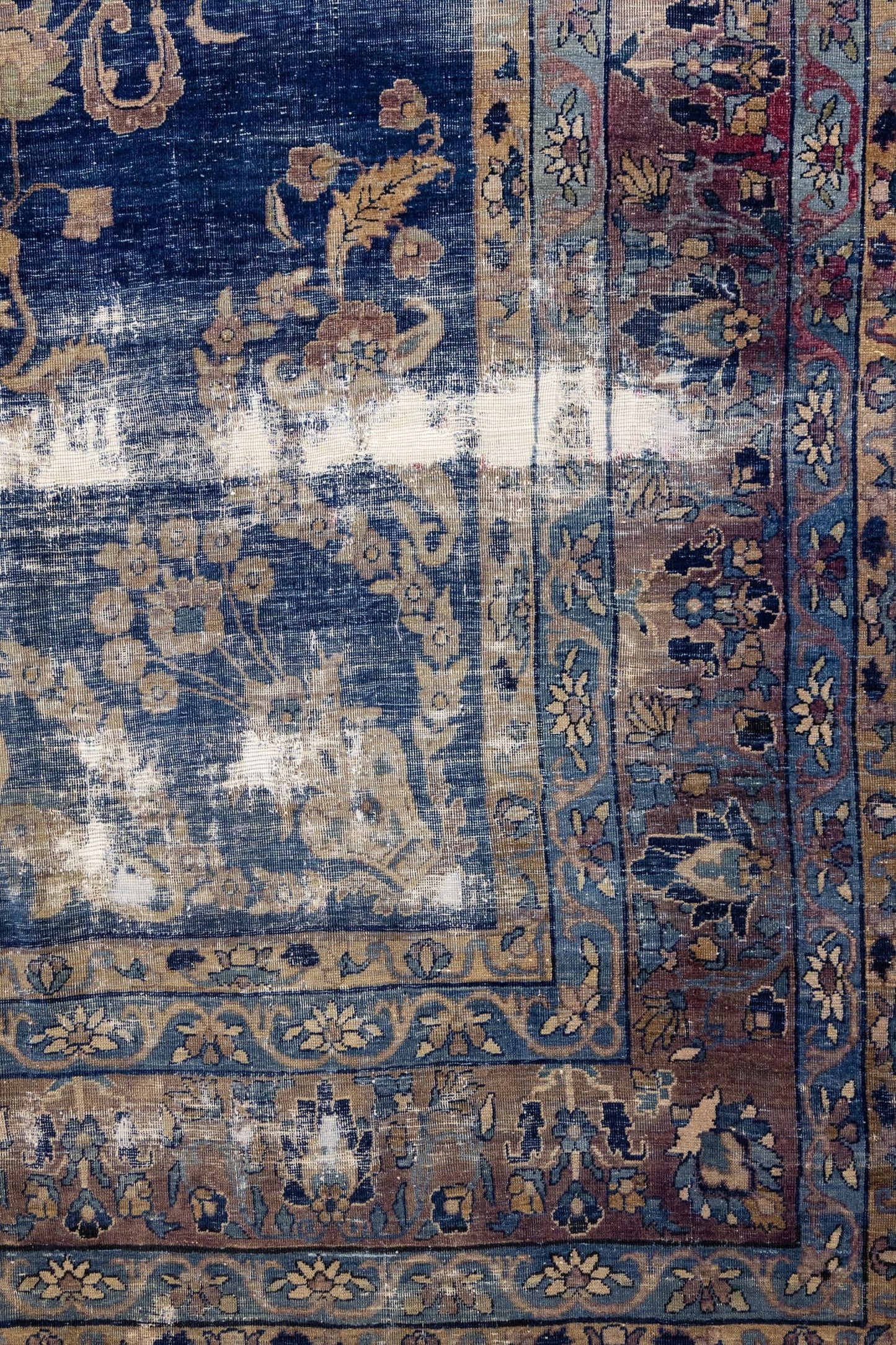 Vintage Yezd Handwoven Traditional Rug, J88240