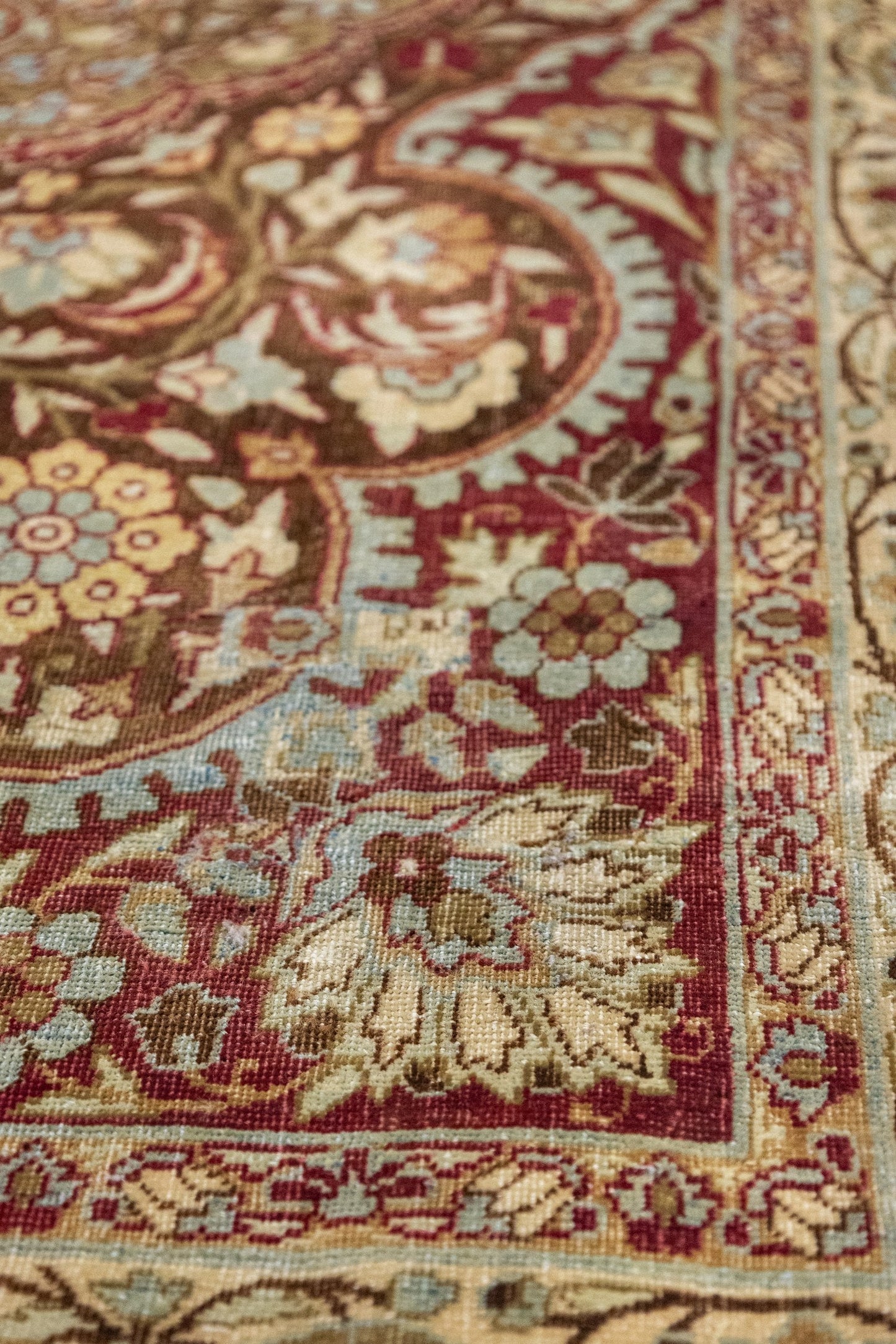 Vintage Yezd Handwoven Traditional Rug, J89120