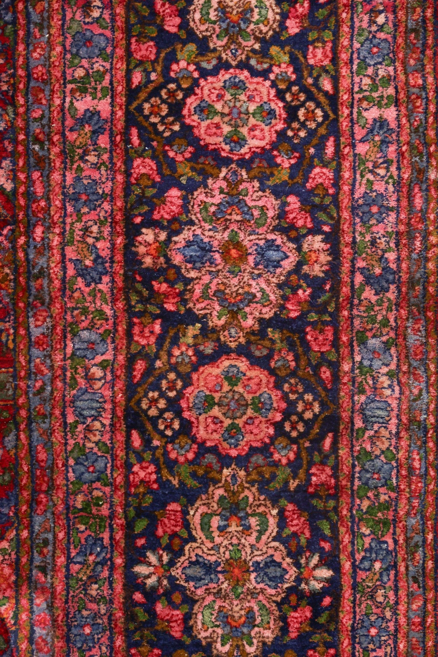 Antique Yezd Kerman Handwoven Traditional Rug, J73066