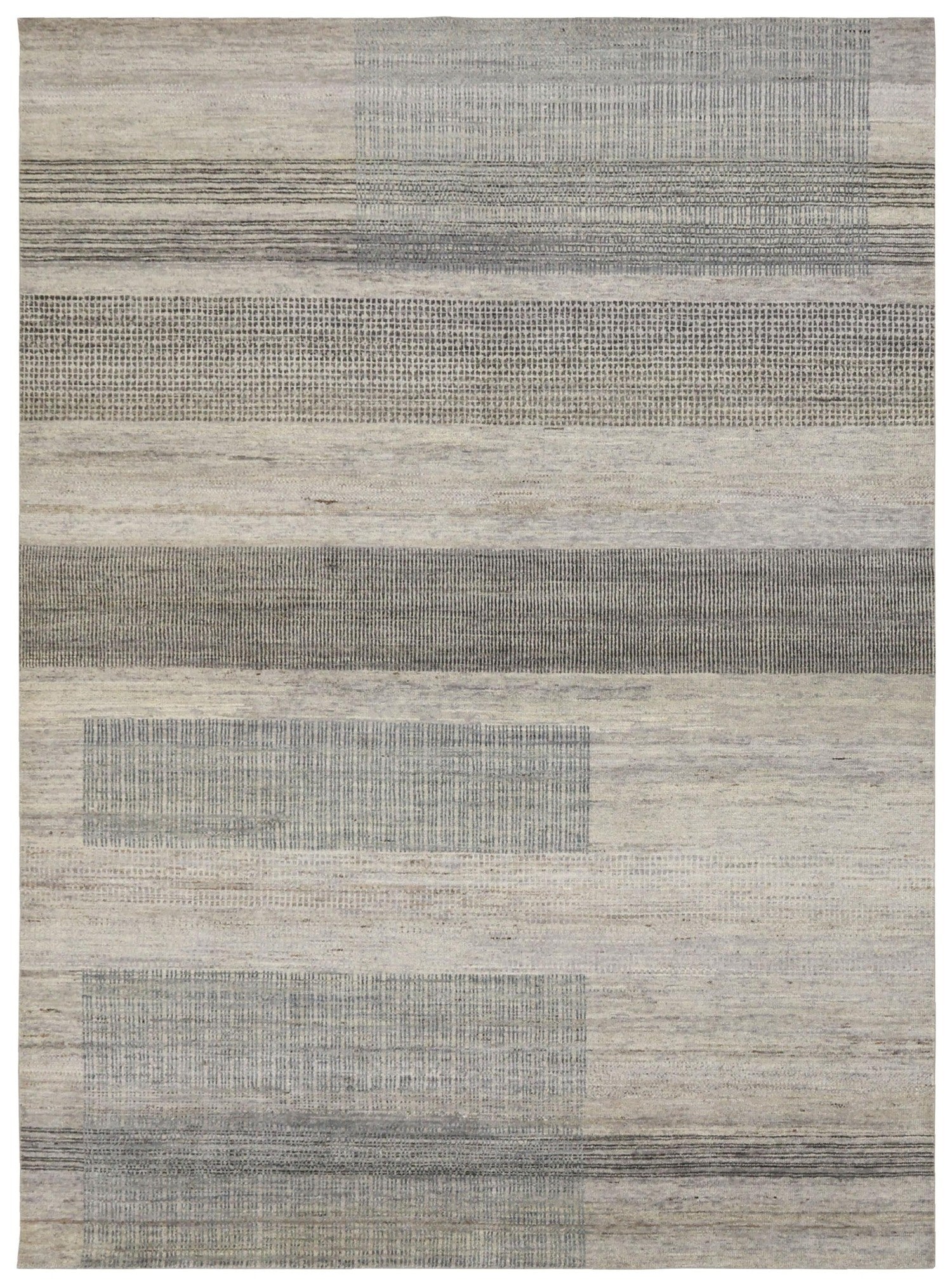 Abstract Plaid Handwoven Transitional Rug