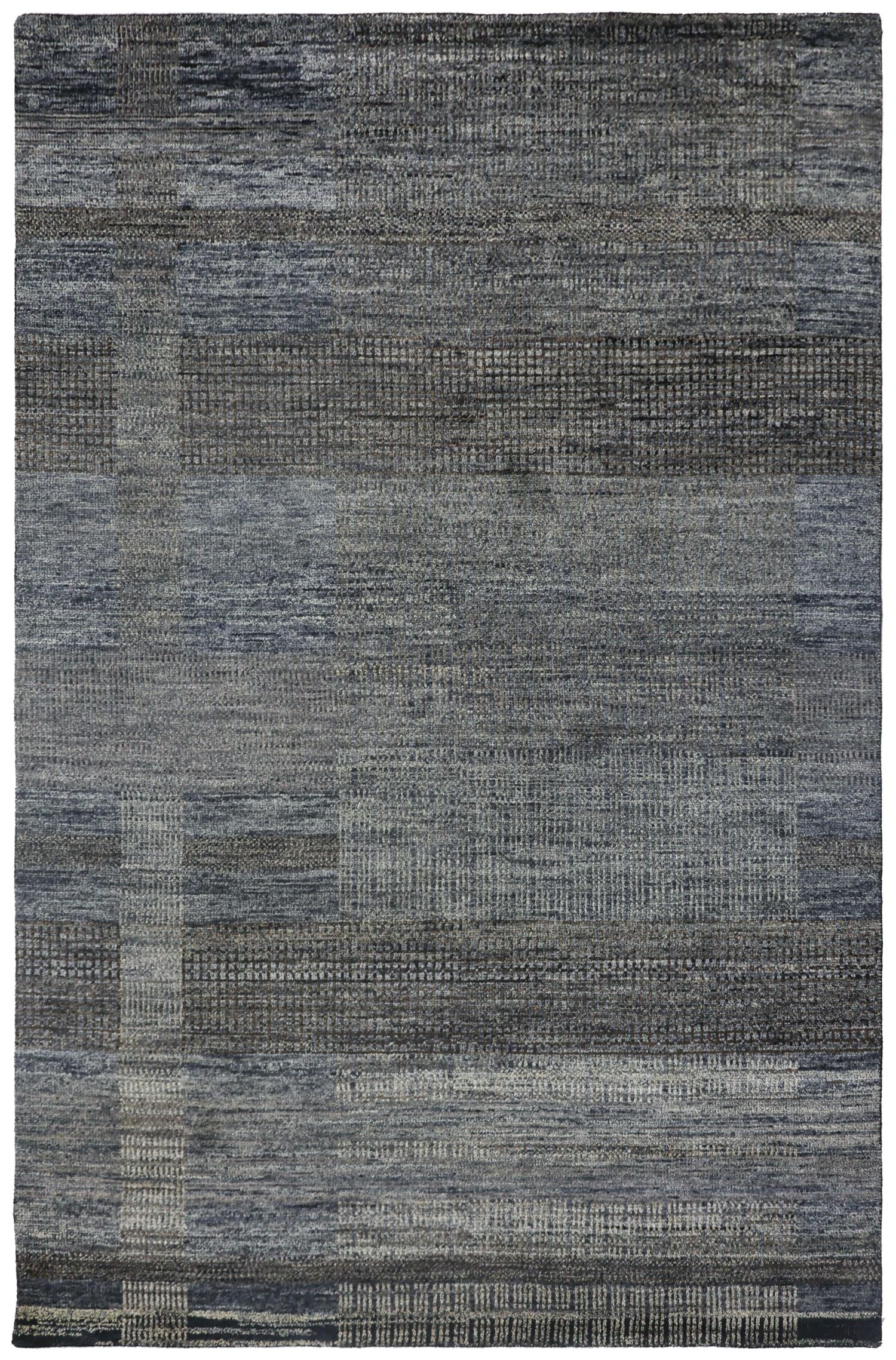 Abstract Plaid Handwoven Transitional Rug