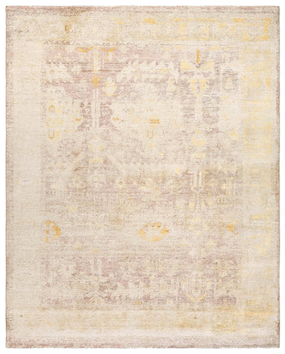  Ancient Oushak Handwoven Transitional Rug