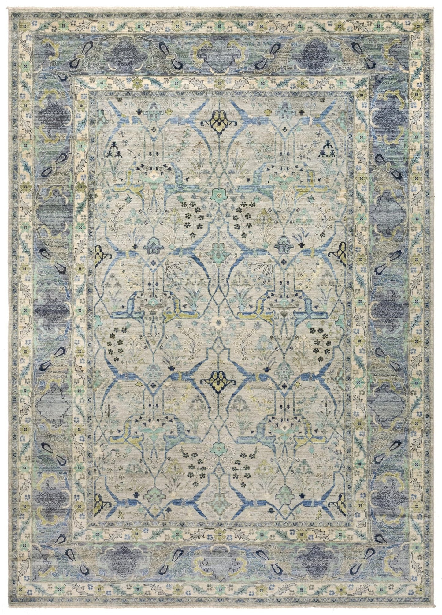Arabesque Bijar Handwoven Transitional Rug