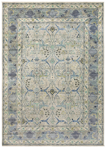 Arabesque Bijar Handwoven Transitional Rug