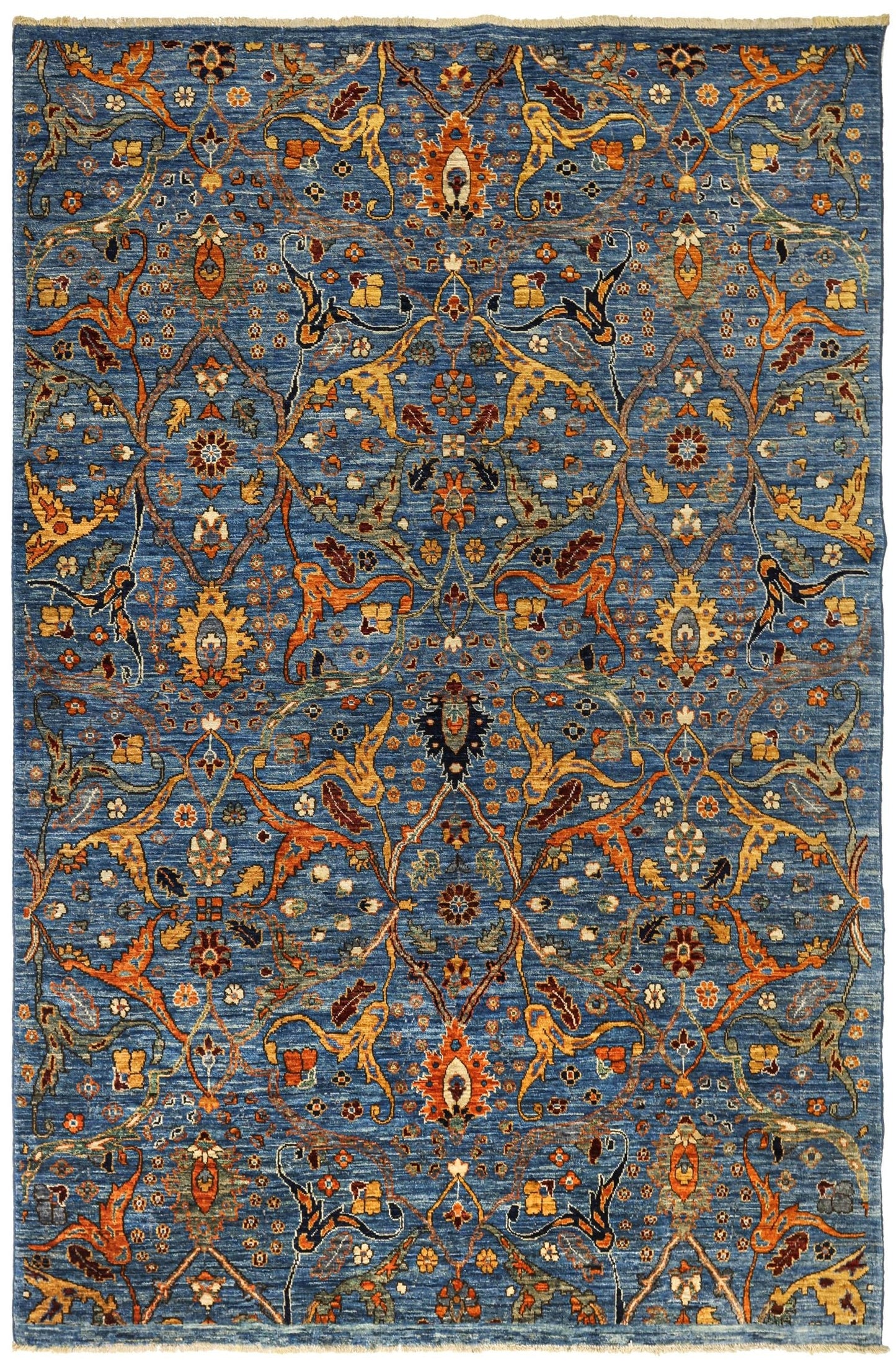 Arabesque Tabriz Handwoven Transitional Rug