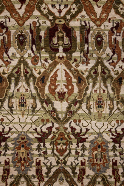 Armenian Dragon Handwoven Transitional Rug, J89836