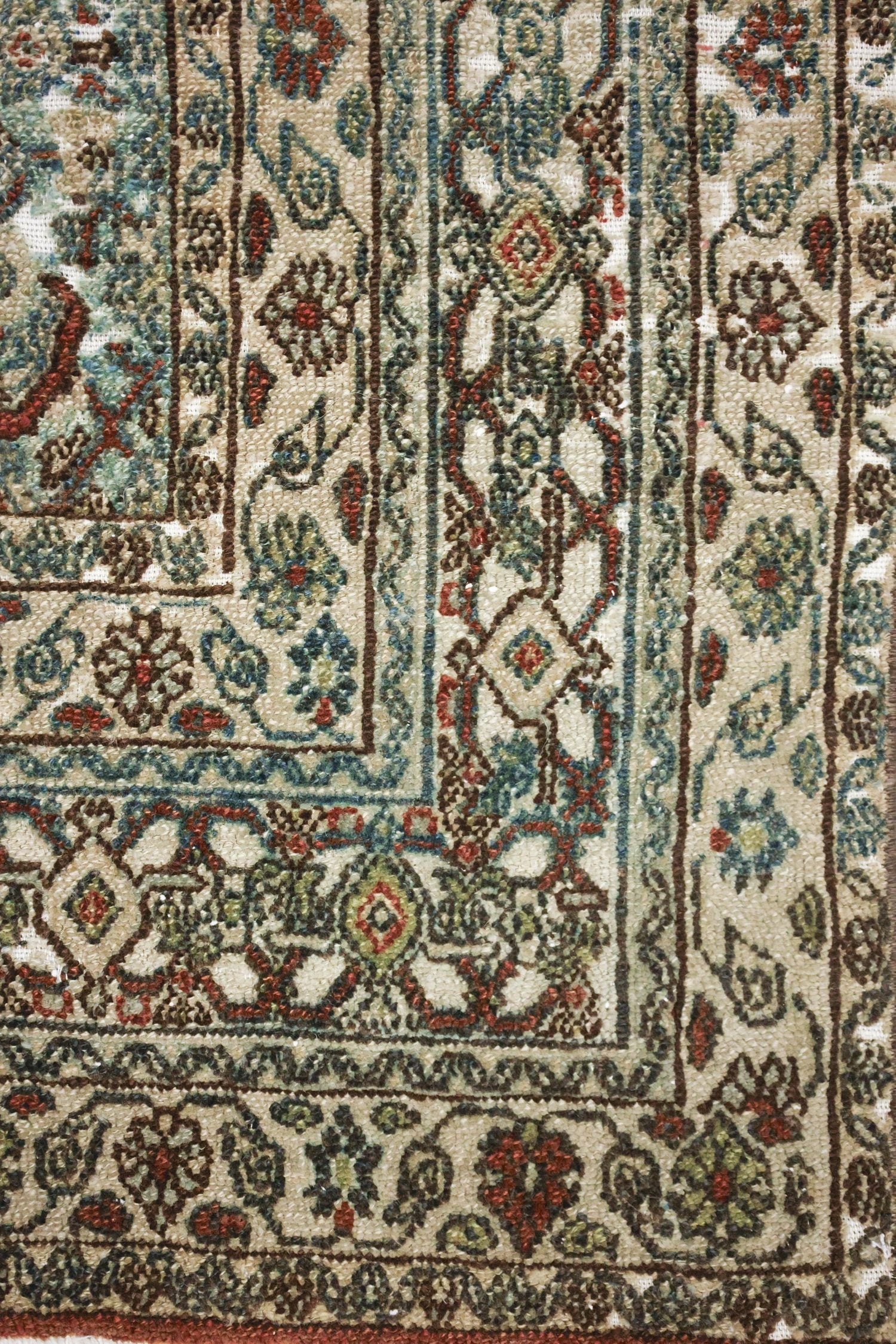 Vintage Bibikabad Handwoven Transitional Rug, J69258