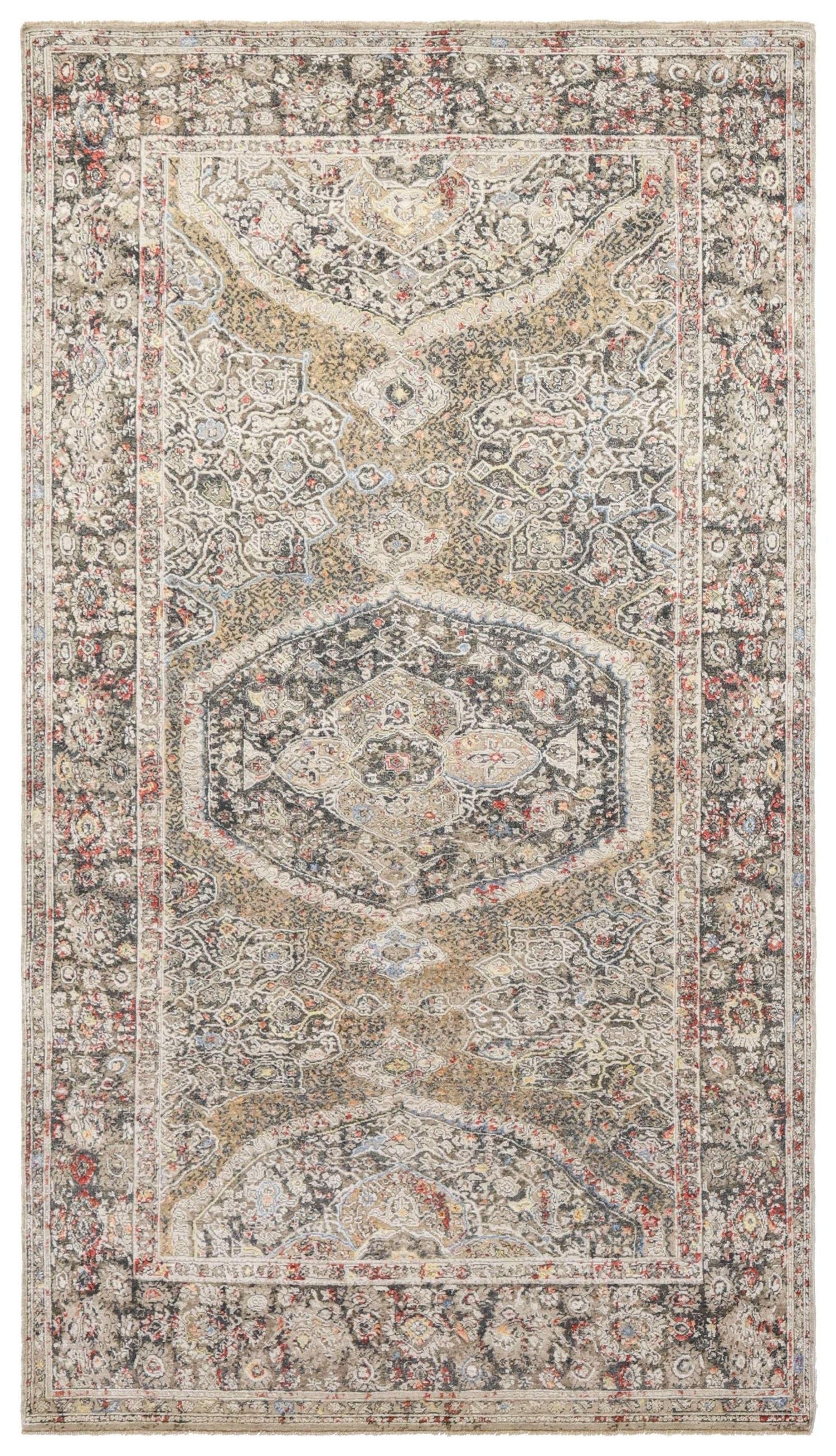 Classical Oushak Handwoven Transitional Rug