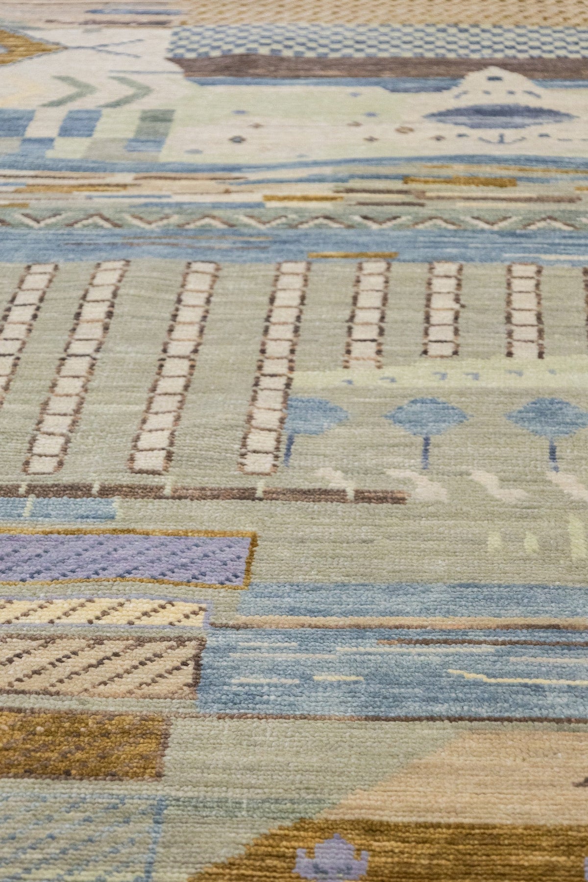 Collage Handwoven Transitional Rug, J88117