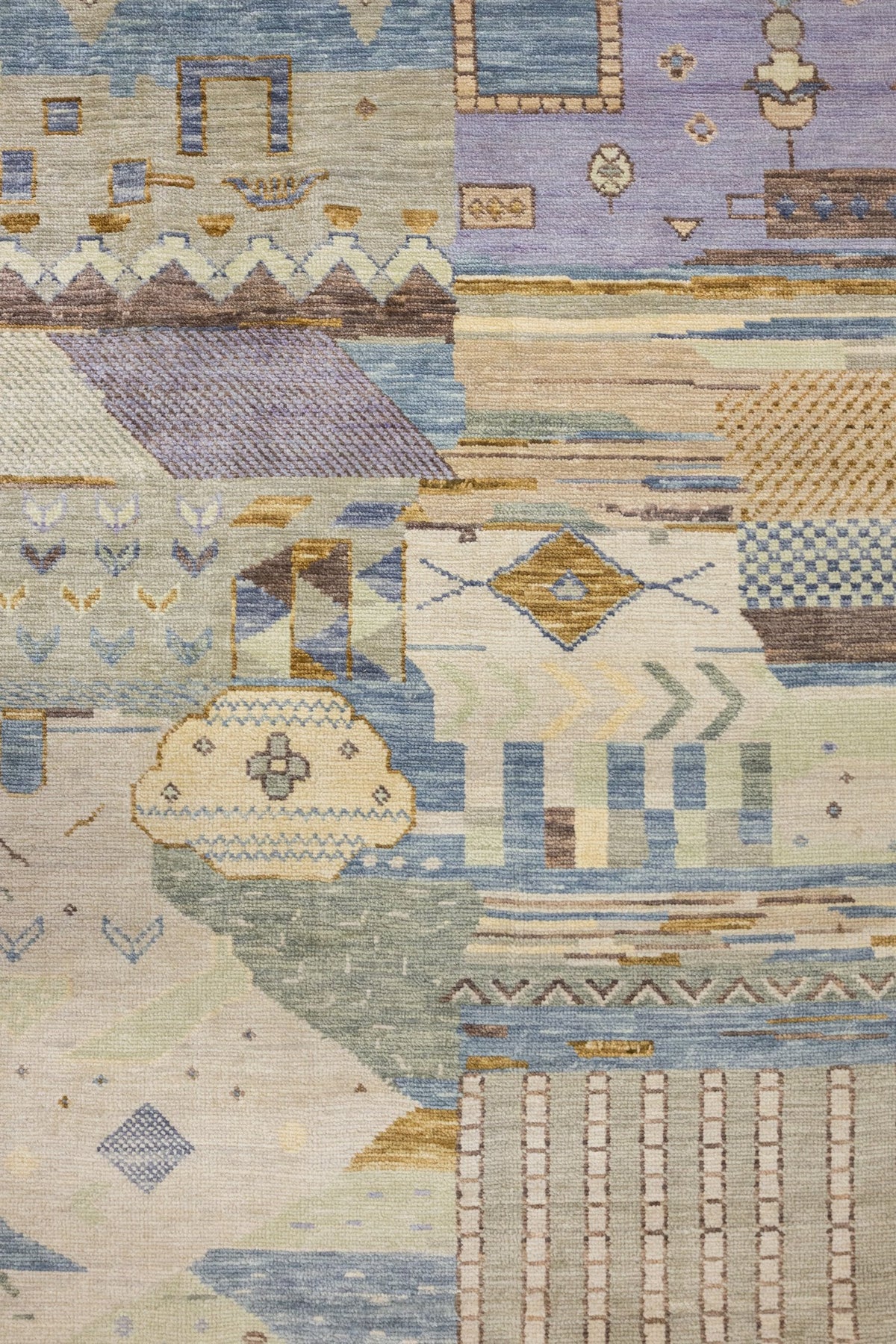 Collage Handwoven Transitional Rug, J88117