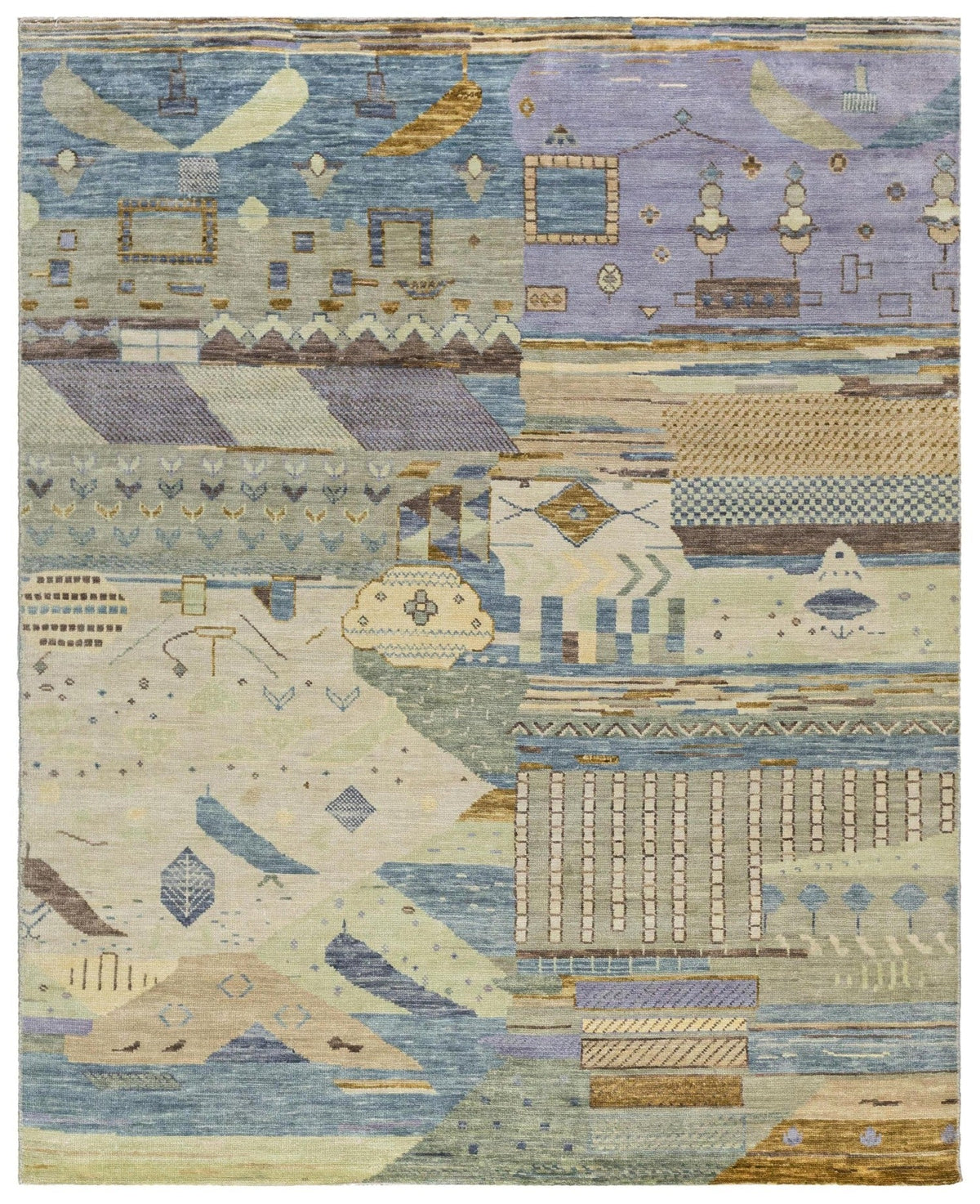 Collage Handwoven Transitional Rug