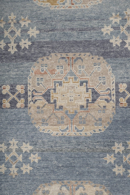 Erased Ersari Handwoven Transitional Rug, J87547