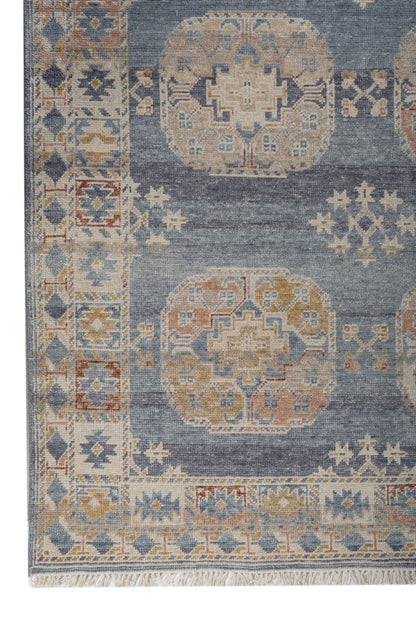 Erased Ersari Handwoven Transitional Rug, J87547