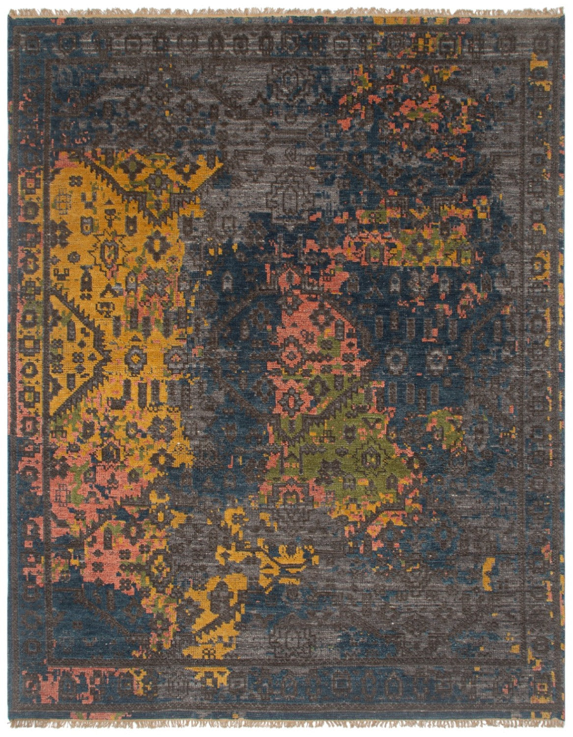 Textile Rugs Eraesd Erased Handwoven Transitional Rug | Landry & Arcari – Landry & Arcari ...