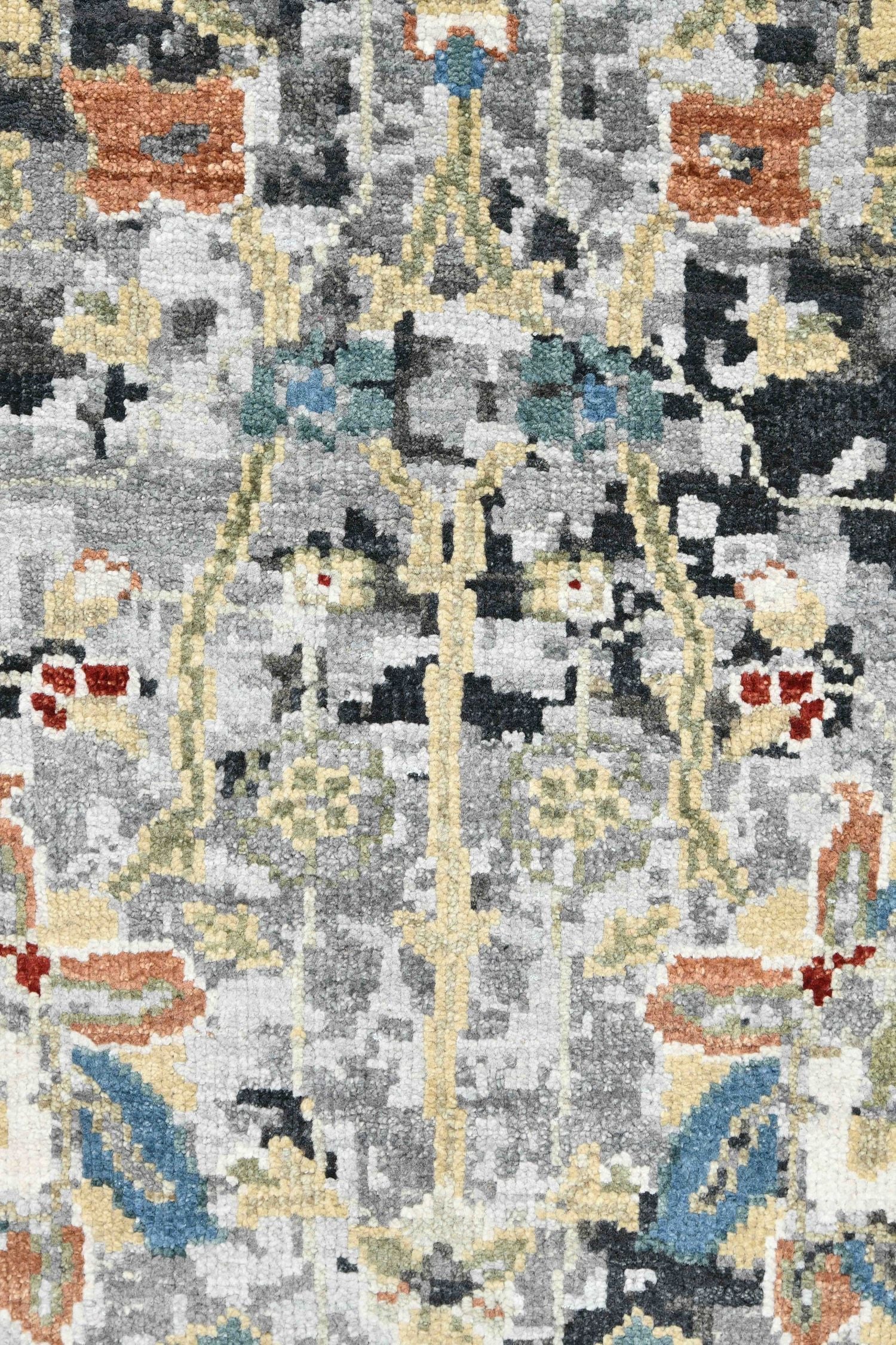 Erased Agra Handwoven Transitional Rug, J72197