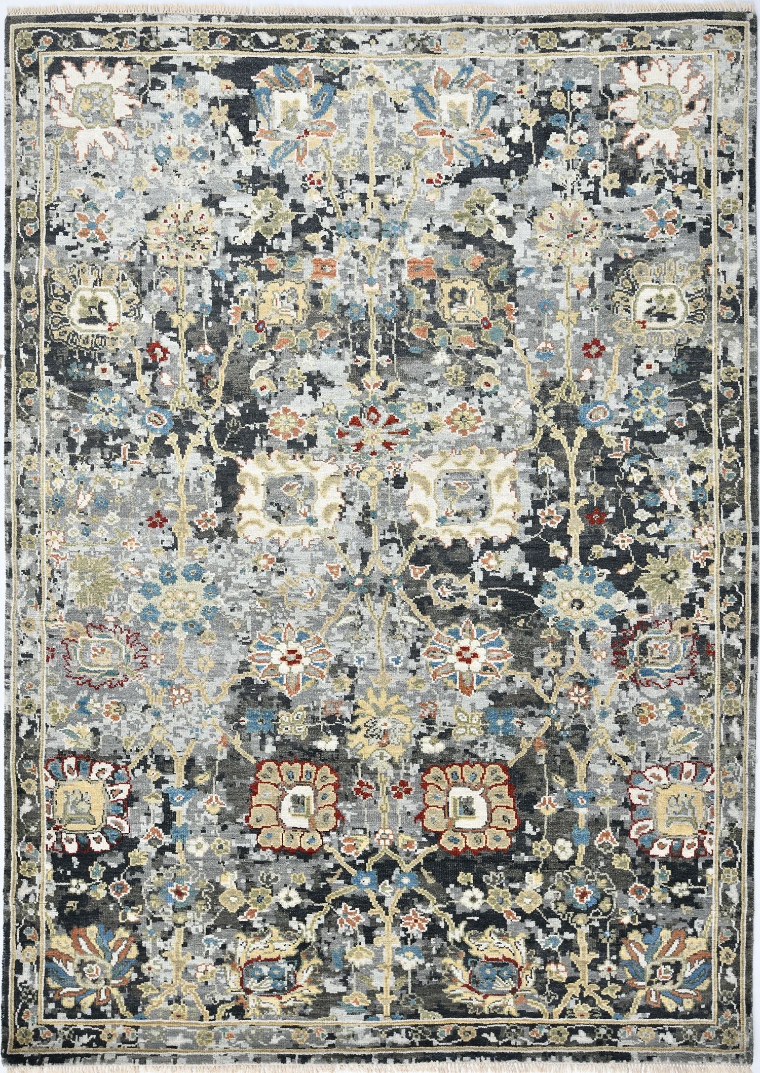 Textile Rugs Eraesd Erased Agra Handwoven Transitional Rug | Landry & Arcari – Landry ...