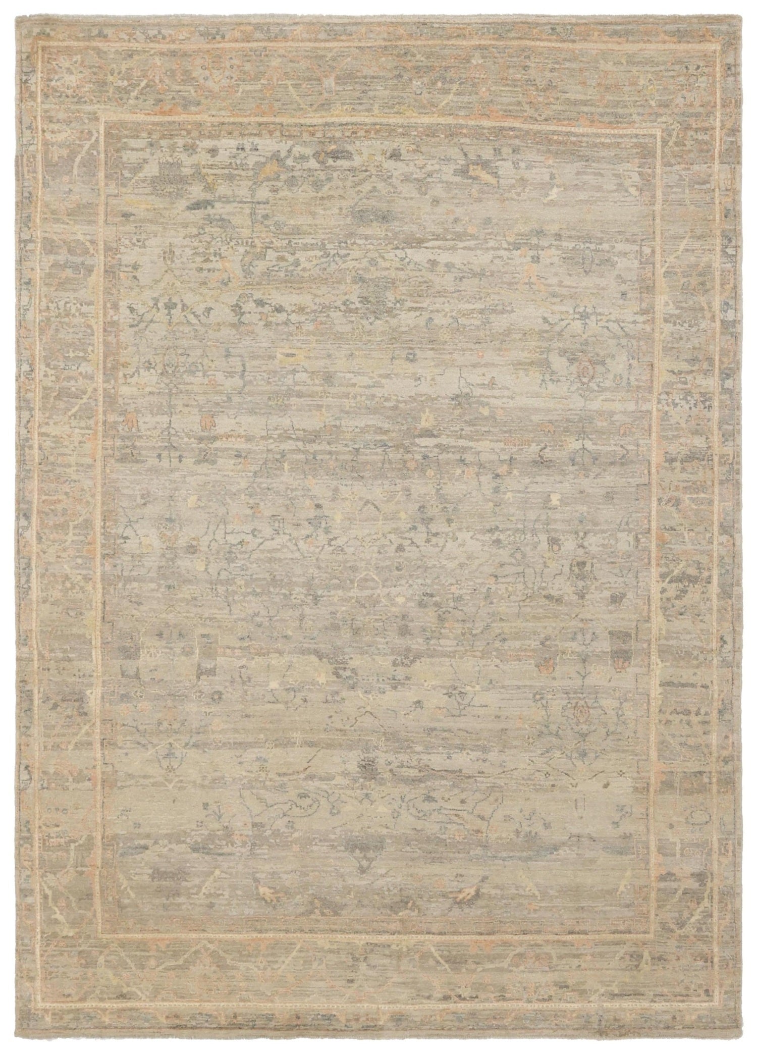 Textile Rugs Eraesd Erased Tabriz Handwoven Transitional Rug | Landry & Arcari – Landry ...