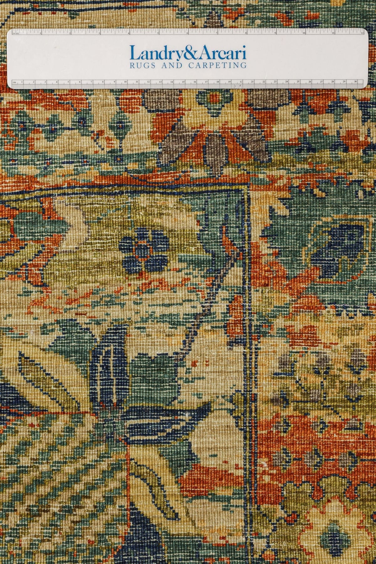 Erased Vase Handwoven Transitional Rug, J81106