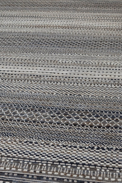 Fairisle Handwoven Transitional Rug, J87012