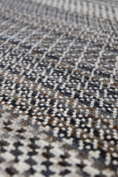 Fairisle Handwoven Transitional Rug, J87012